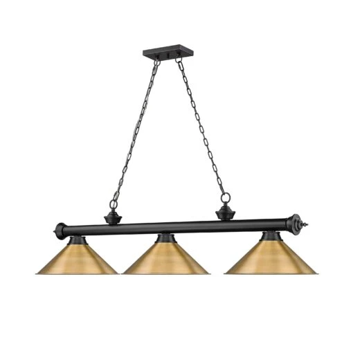 Z-LIte Cordon 3 Light Billiard - Matte Black -Safavieh Winkel Cordon 3 Light Billiard 20 scaled