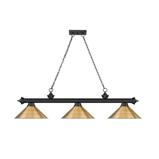 Z-LIte Cordon 3 Light Billiard - Matte Black -Safavieh Winkel Cordon 3 Light Billiard 24 scaled