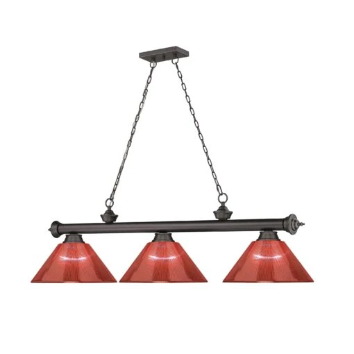 Z-LIte Cordon 3 Light Billiard - Bronze -Safavieh Winkel Cordon 3 Light Billiard scaled