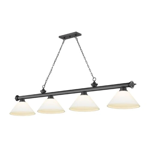 Z-LIte Cordon 4 Light Billiard - Bronze Plated -Safavieh Winkel Cordon 4 Light Billiard 1 scaled