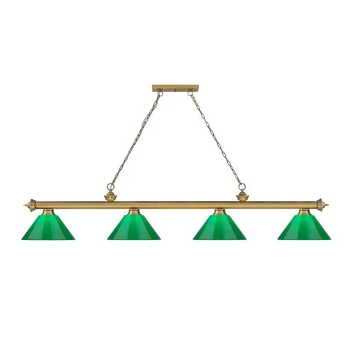 Z-LIte Cordon 4 Light Billiard - Rubbed Brass -Safavieh Winkel Cordon 4 Light Billiard 19 scaled