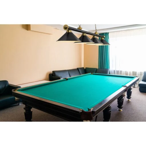 Z-LIte Cordon 4 Light Billiard - Matte Black + Rubbed Brass -Safavieh Winkel Cordon 4 Light Billiard 22 scaled