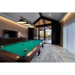 Z-LIte Cordon 4 Light Billiard - Matte Black + Rubbed Brass -Safavieh Winkel Cordon 4 Light Billiard 23