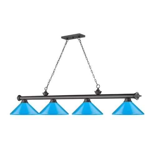 Z-LIte Cordon 4 Light Billiard - Bronze Plate -Safavieh Winkel Cordon 4 Light Billiard 24 scaled