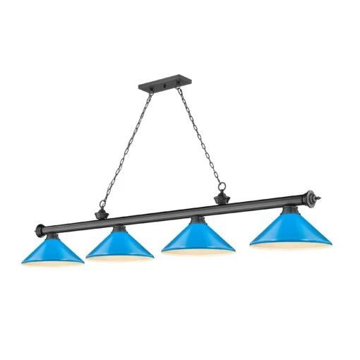 Z-LIte Cordon 4 Light Billiard - Bronze Plate -Safavieh Winkel Cordon 4 Light Billiard 25 scaled