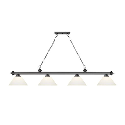 Z-LIte Cordon 4 Light Billiard - Bronze Plated -Safavieh Winkel Cordon 4 Light Billiard 4 scaled