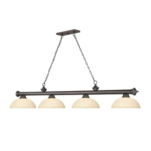 Z-LIte Cordon 4 Light Billiard - Bronze -Safavieh Winkel Cordon 4 Light Billiard 5 scaled