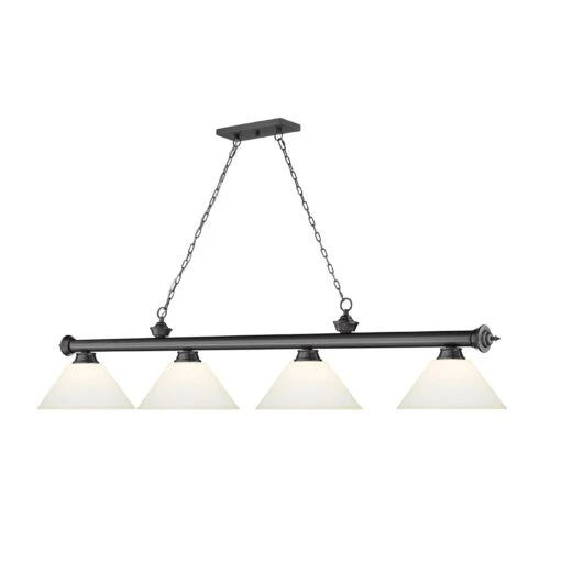 Z-LIte Cordon 4 Light Billiard - Bronze Plated -Safavieh Winkel Cordon 4 Light Billiard scaled