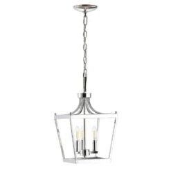 Larton 3 Light 10 Inch Pendant -Safavieh Winkel Larton 3 Light 10 Inch Pendant 7C Chrome 7C 2