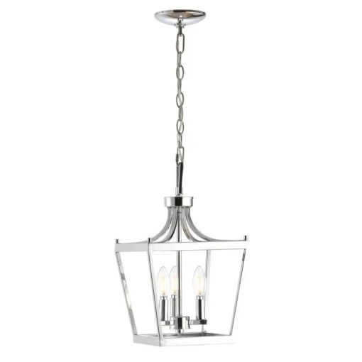 Larton 3 Light 10 Inch Pendant -Safavieh Winkel Larton 3 Light 10 Inch Pendant 7C Chrome 7C 3