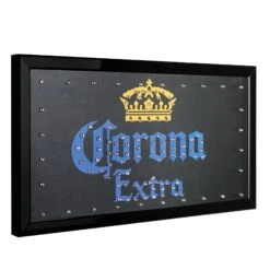 Licensed Corona Extra Framed Flashing LED Marquee Wall Sign (19"x10") - Blue - 19" X 10" -Safavieh Winkel Licensed Corona Extra Framed Flashing LED Marquee Wall Sign 281922x102229 4