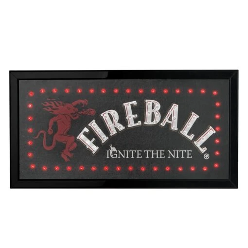 Licensed Fireball Framed Flashing LED Marquee Wall Sign (19"x10") - Red - 19" X 10" -Safavieh Winkel Licensed Fireball Framed Flashing LED Marquee Wall Sign 281922x102229 7