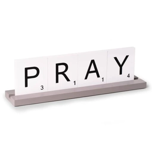 PRAY Scrabble Design Sign -Safavieh Winkel PRAY Scrabble Design Sign 1