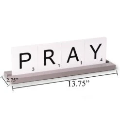 PRAY Scrabble Design Sign -Safavieh Winkel PRAY Scrabble Design Sign 2