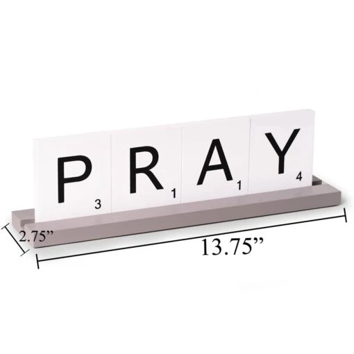 PRAY Scrabble Design Sign -Safavieh Winkel PRAY Scrabble Design Sign 2