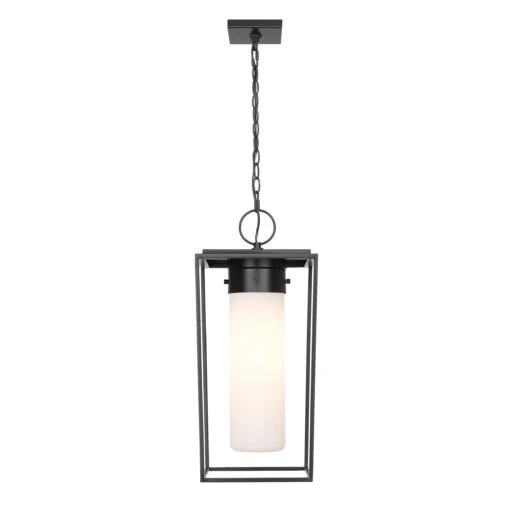 Z-LIte Sheridan 1 Light Outdoor Chain Mount Ceiling Fixture - Black -Safavieh Winkel Sheridan 1 Light Outdoor Chain Mount Ceiling