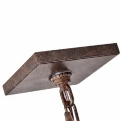 Tannery Bronze Finish Pendnat Light With Die-cast Aluminium - 8*8*21-81 -Safavieh Winkel Tannery Bronze Finish Pendnat Light with Die cast Aluminium 5