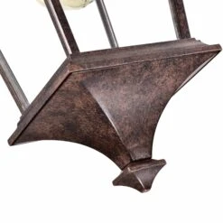 Tannery Bronze Finish Pendnat Light With Die-cast Aluminium - 8*8*21-81 -Safavieh Winkel Tannery Bronze Finish Pendnat Light with Die cast Aluminium 6