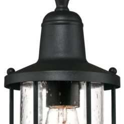 Westinghouse Crestview One-Light Outdoor Pendant, Textured Black Finish With Clear Seeded Glass - 1-Light -Safavieh Winkel Westinghouse Crestview One Light Outdoor Pendant2C Textured Black Finish with Clear Seeded Glass 3